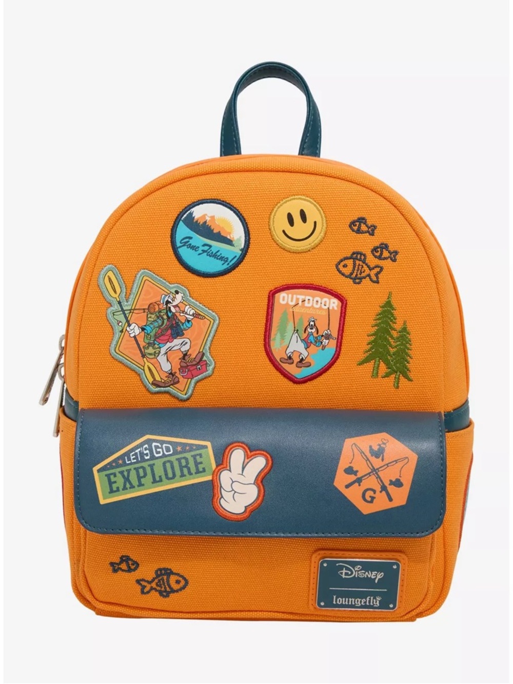 Loungefly Disney A Goofy Movie Camping Canvas Mini Backpack